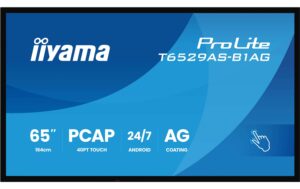 Iiyama T6529AS-B1AG 65, Touch, VA, UHD, 500cd, Android