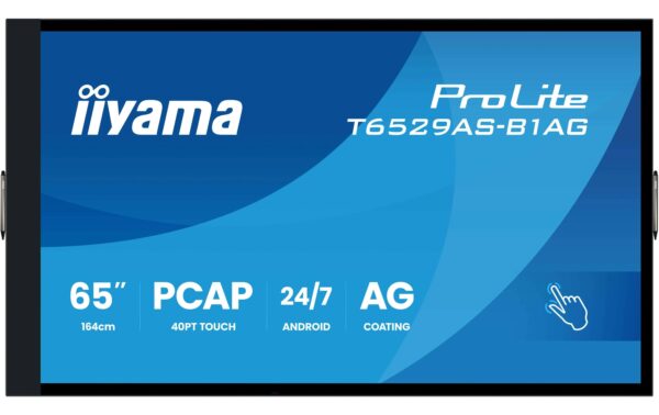 1906747_1 - Mediatech Iiyama T6529AS-B1AG 65, Touch, VA, UHD, 500cd, Android