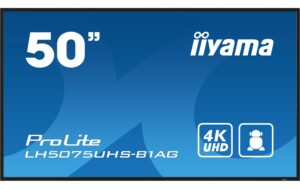 Iiyama LH5075UHS-B1AG 50, VA, UHD, 500cd, SDM Slot, Android