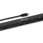 Club 3D, Dockingstation USB Type-C10Gbps, 1 Ausgang: Type-C und A, RJ45, SD-Micro