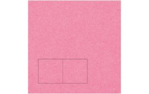 Rico Essentials Karte quadratisch Pink, 50 Stück, 220 g/m²