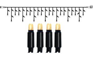 System 24 Extra, Icicle, 300x40cm 49 LED warmweiss, Kabel schwarz