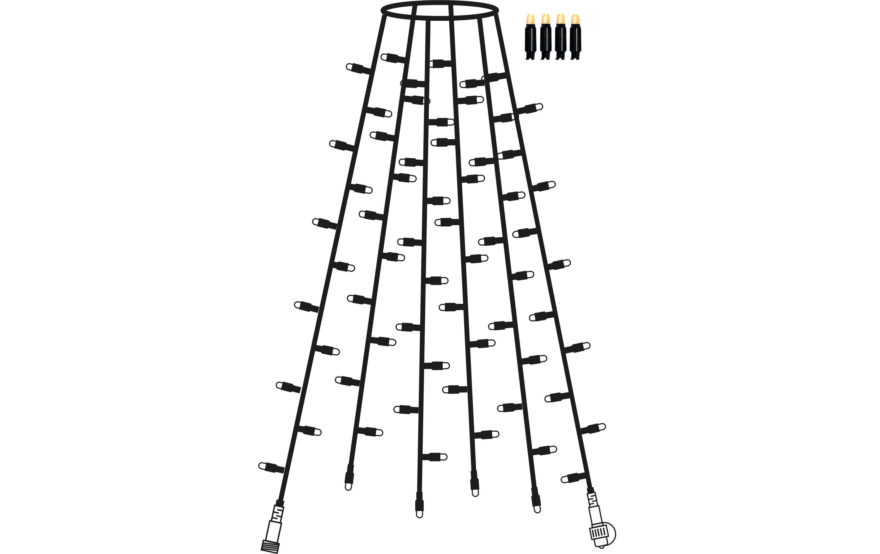 Star Trading System 24 Extra, Baum-Lichterkette 6 84 LED warmweiss, Kabel schwarz kaufen | Mediatech.ch