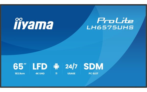 Iiyama LH6575UHS-B2AG 65, IPS, UHD, 500cd, SDM, DPOut, Android kaufen Schweiz | Mediatech.ch