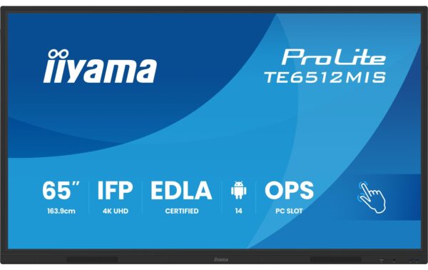 Iiyama TE6512MIS-B4AG 65, Touch, VA, UHD, 400cd, Android