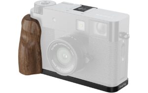 SmallRig L-Shaped Plate with Wooden Handle for FUJIFILM X half (Black)