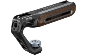 SmallRig Wooden Top Handle with Cold Shoe Mount