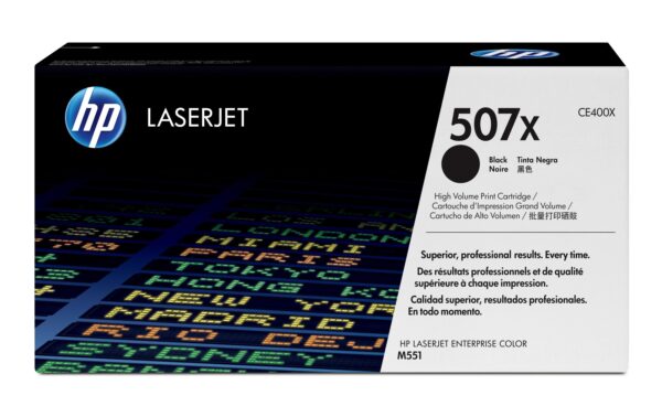 191012 - Mediatech HP Toner 507X - Black (CE400X) Seitenkapazität 11'000 Seiten