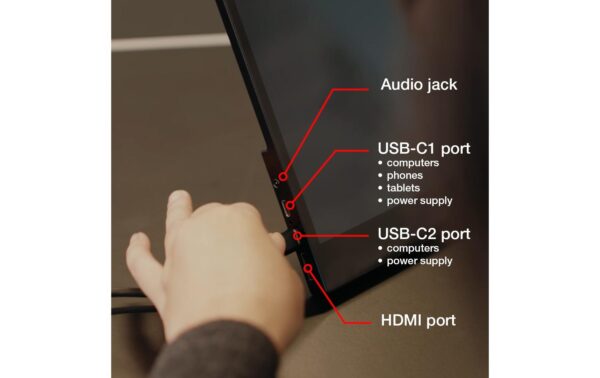 Verbatim Portable Touchscreen Monitor 15.6 Full HD, Metal Housing