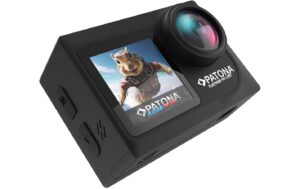 PATONA BIG SET Action Cam Life SL4 2xAkku, Dual Charger, 64GB Card, Zub