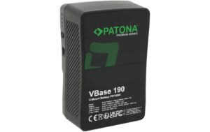 PATONA V-Mount Akku VBase 190 für Panasonic Camcorder