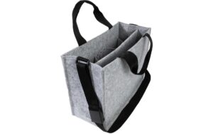 Sigel Desk Sharing Bag Classic M, hellgrau Filz 100% aus RPET, 360x280x150 mm