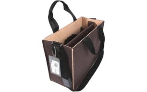 Sigel Desk Sharing Bag Bico. M, braun/beige Filz 100% aus RPET, 360x280x150 mm
