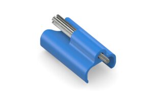 MicroX4 Verriegelungsclip, blau, 1 Stk USB-C True Locking System Clip