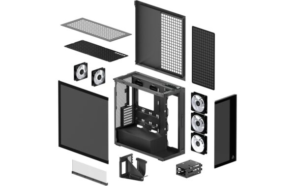 1912535_6 - Mediatech Arctic Xtender VG Schwarz, inkl. GPU-Halterung