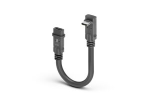 MicroX4 USB4 Verlängerungskabel C-C, 0.1m 90°, U/D, 20Gbps, 240W, USB4 Gen2, Passive