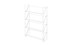 Yamazaki Schuhregal Frame Stahl, B 53 x T 17.5 x H 80 cm, Weiss