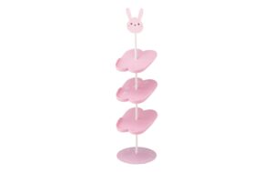 Yamazaki Kinder-Schuhregal Hase Stahl, B 18 x T 18 x H 67 cm, Pink
