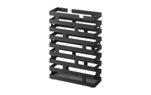 Yamazaki Schirmständer Brick Wide Stahl, B 30 x T 10 x H 43 cm, Schw.
