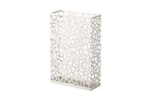 Yamazaki Schirmständer Nest Stahl, B 30 x T 12 x H 45 cm, Weiss