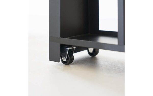 Yamazaki Nischenregal Tower Stahl/MDF, Schwarz