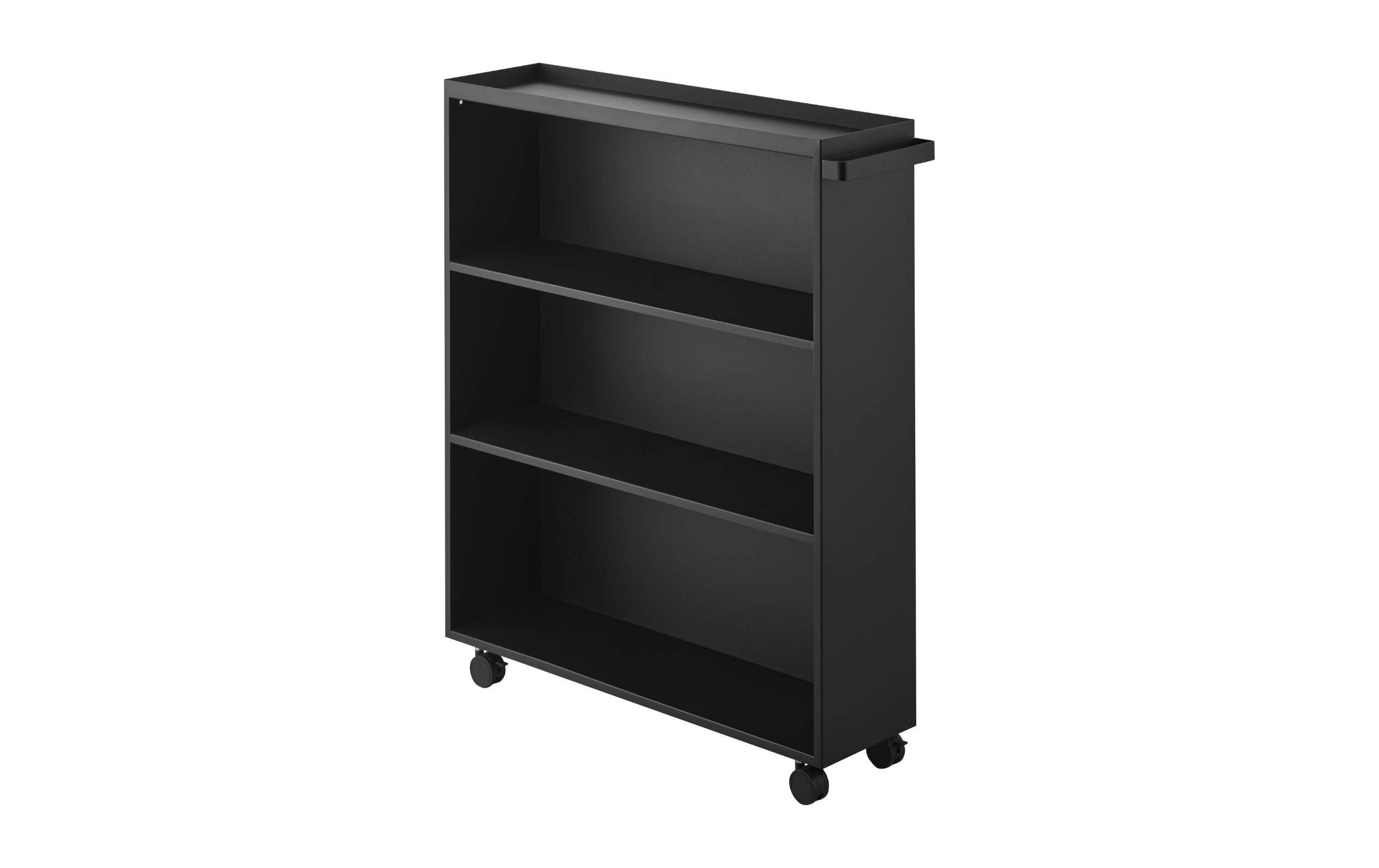 Yamazaki Bücherwagen Tower Stahl, B 59 x T 15.6 x H 70 cm, Schwarz kaufen Schweiz | Mediatech.ch