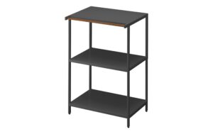 Yamazaki Lagerregal Tower Stahl/MDF, B 60 x T 46.5 x H 90 cm, Schw.