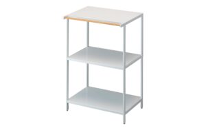 Yamazaki Lagerregal Tower Stahl/MDF, B 60 x T 46.5 x H 90 cm, Weiss