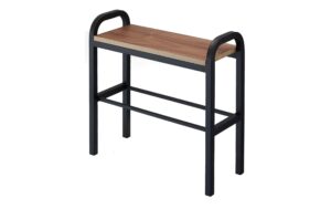 Yamazaki Schuhregal TOWER Stahl/MDF, B 48 x T 19 x H 46 cm, Schwarz