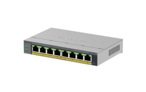 1912860 - Mediatech Netgear GS108EP: 8 Port Gigabit PoE+ Switch 8x Gigabit, 8x PoE+ (62W), Fanless kaufen Schweiz | Mediatech.ch