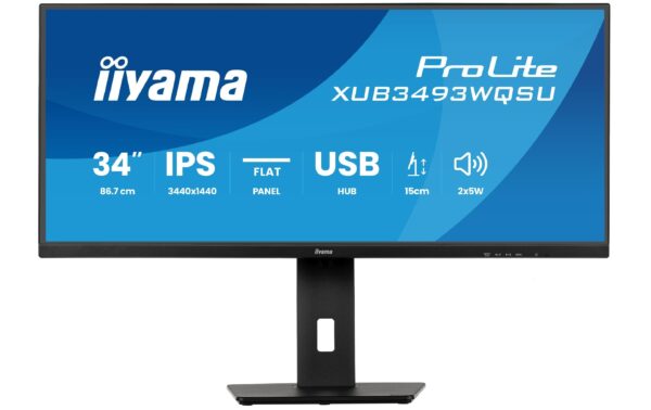 1913342 - Mediatech IIYAMA XUB3493WQSU-B6 34 IPS 3440x1440 120Hz, DP, HDMI, HV kaufen Schweiz | Mediatech.ch