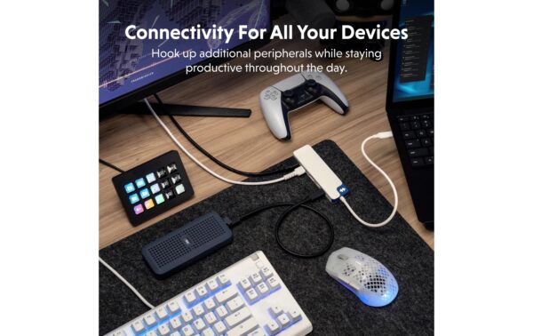 1914136_4 - Mediatech HyperDrive Flex 5 Port USB-C Hub (Blue) blau