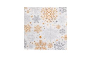 Eglo Weihnachtsservietten Snowflakes 16.5 x 16.5 cm, 20 Stück. 3-lagig