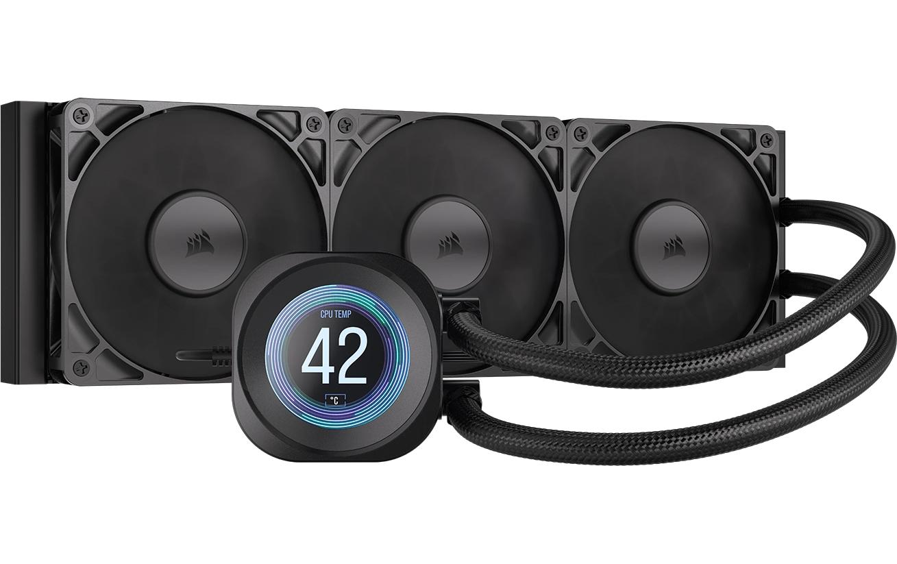 1915979 - Mediatech Corsair Wasserkühler Cor Nautilus 360 LCD 360mm, Schwarz kaufen | Mediatech.ch