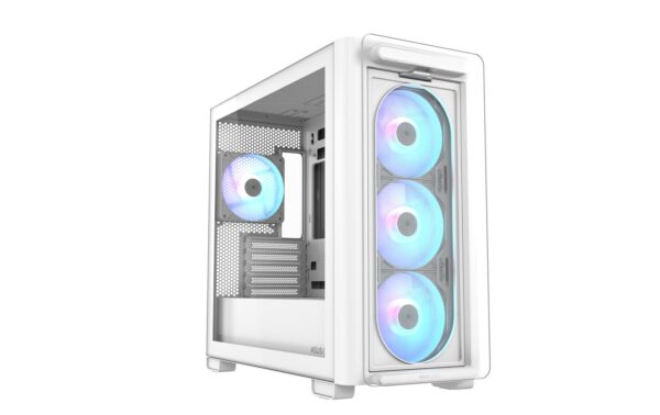 1916048 - Mediatech ASUS A23 PLUS TG ARGB WHITE M-ITX, mATX, 2x2,5/3,5, 1x2.5