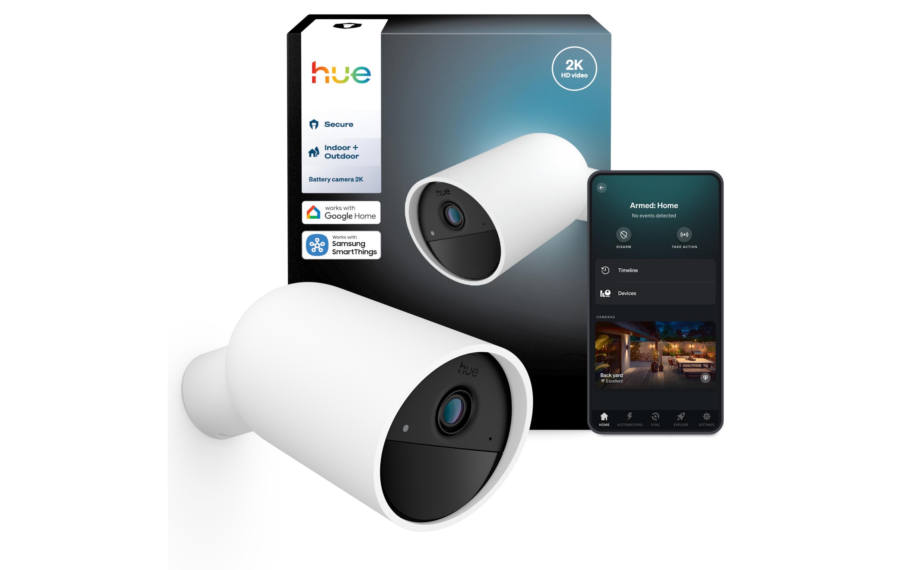 1916893 - Mediatech Philips Hue Secure Kamera 2K kabelllose, weiss kaufen Schweiz | Mediatech.ch