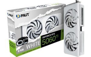 Palit RTX5060Ti WHITE OC 8GB GDDR7 GeForce RTX5060 Ti, 3x DP, 1x HDMI