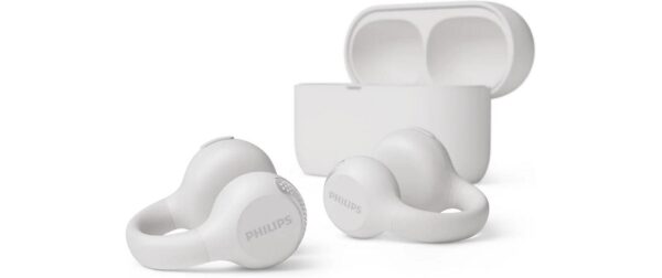 1918529 - Mediatech Philips TAQ2000WT/00 , Open Ear TW In-Ear weiss, bis 28h Akku