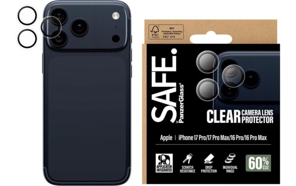 1918668_1 - Mediatech SAFE. Camera Lens Protector Clear für iPone 17 Pro/ Pro Max