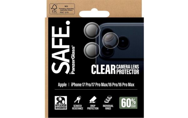 1918668_2 - Mediatech SAFE. Camera Lens Protector Clear für iPone 17 Pro/ Pro Max