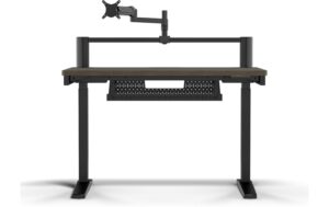 Corsair Platform:4  Elevate Tisch, d. Holz höhenverstellbar mit Speicher & Monitor Arm
