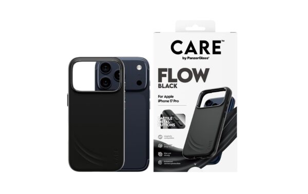1919110_1 - Mediatech CARE Feature Case FLOW MS Black für iPhone 17 Pro