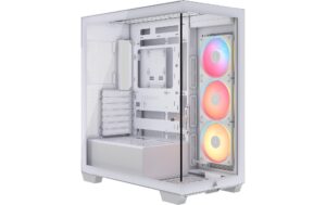 Corsair Midi Tower 3500X LXR LINK TG Weiss, inkl. 3 vorinstallierte Lüfter