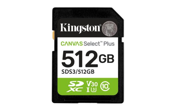 Canvas Select Plus SDXC Card 512GB Gen3 UHS-I U3 V30,lesen 150MB/s,schreiben 85MB/s