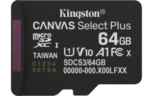 Canvas Select Plus microSDXC Card 64GB Gen3 A1, lesen 100MB/s, schreiben 10MB/s