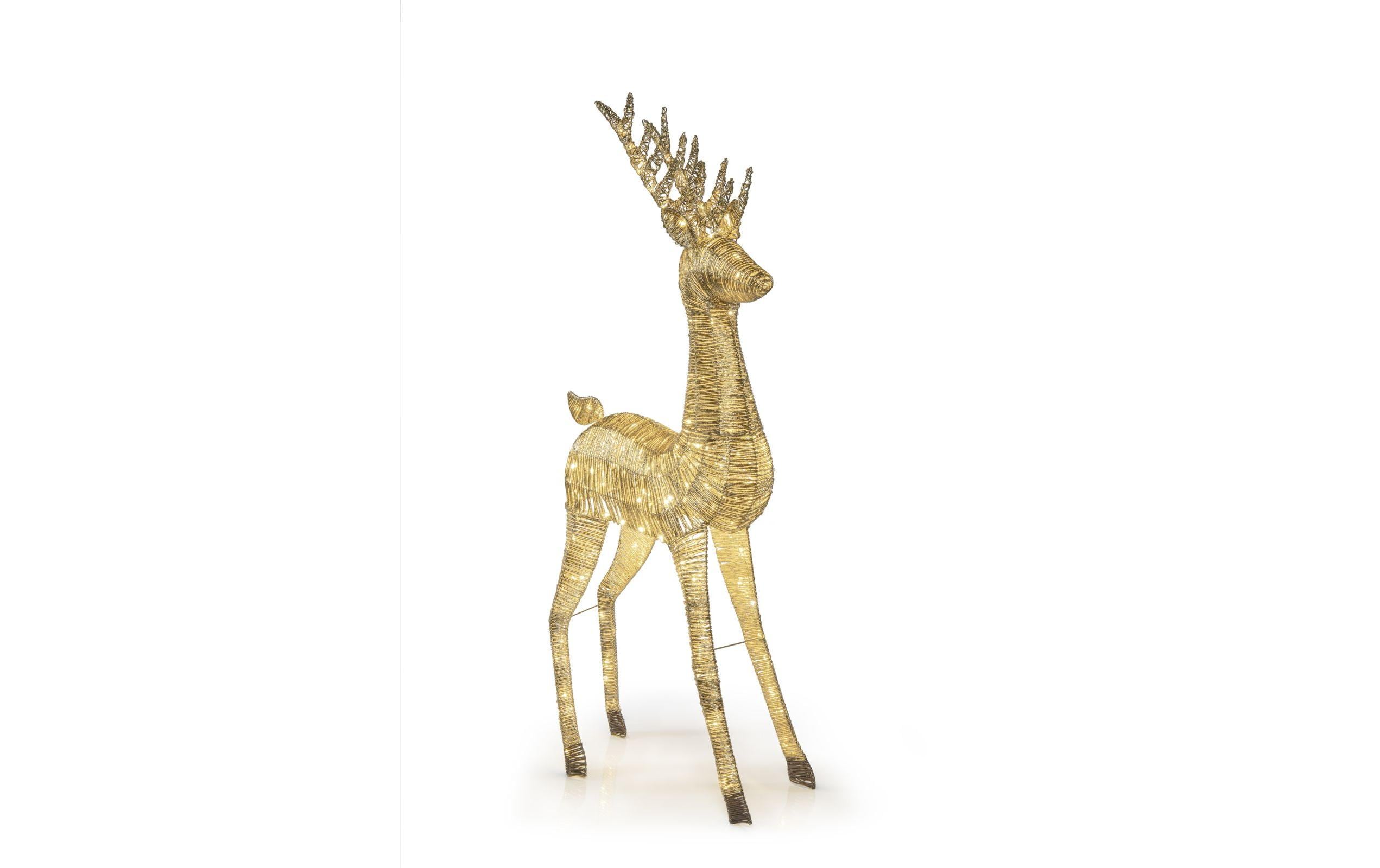 STT LED Gold reindeer 180 225LED ww, 82x37x180cm kaufen Schweiz | Mediatech.ch