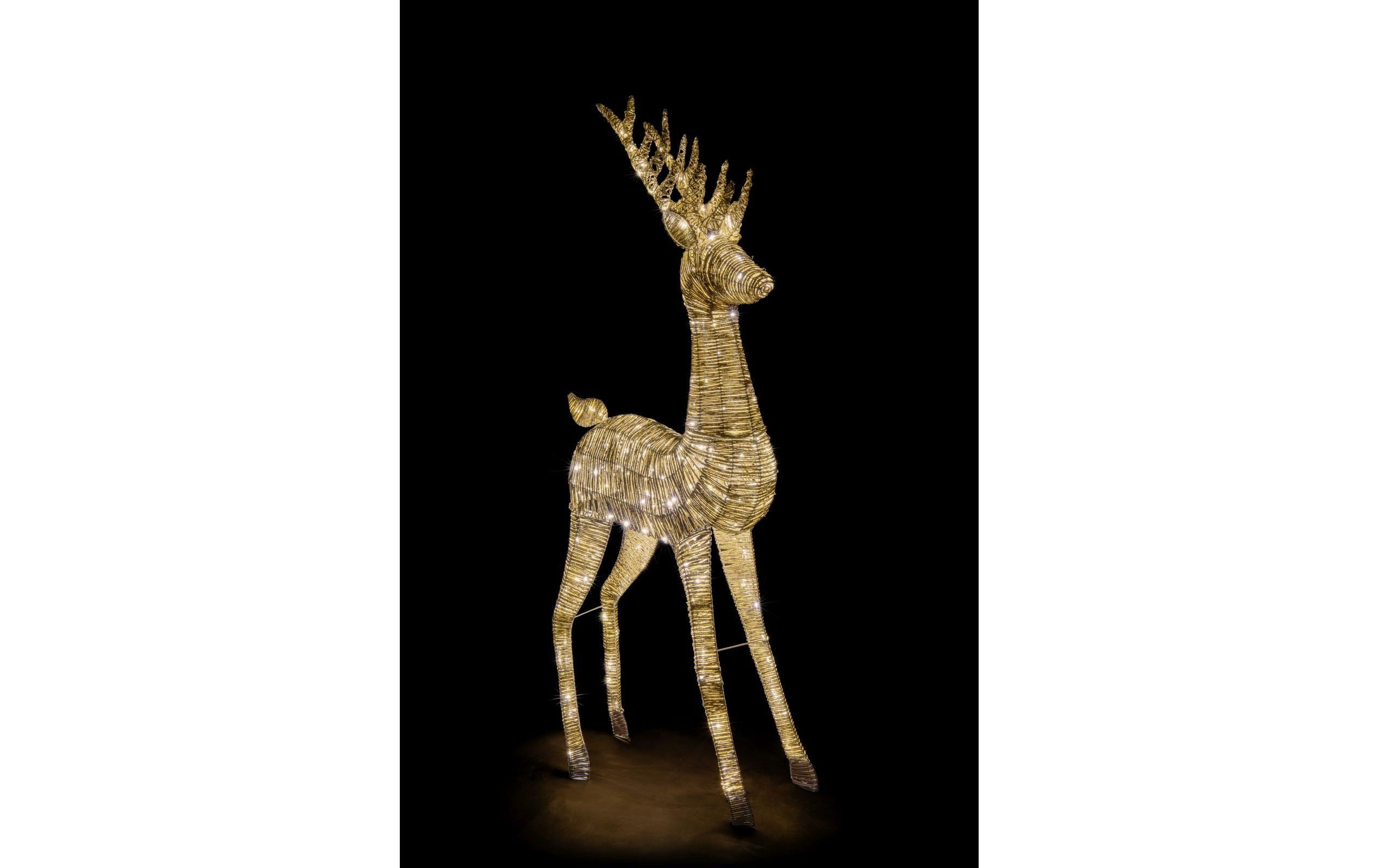 1920352_1 - Mediatech STT LED Gold reindeer 180 225LED ww, 82x37x180cm