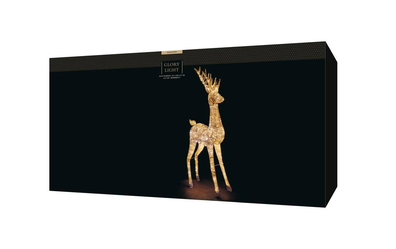 1920352_2 - Mediatech STT LED Gold reindeer 180 225LED ww, 82x37x180cm