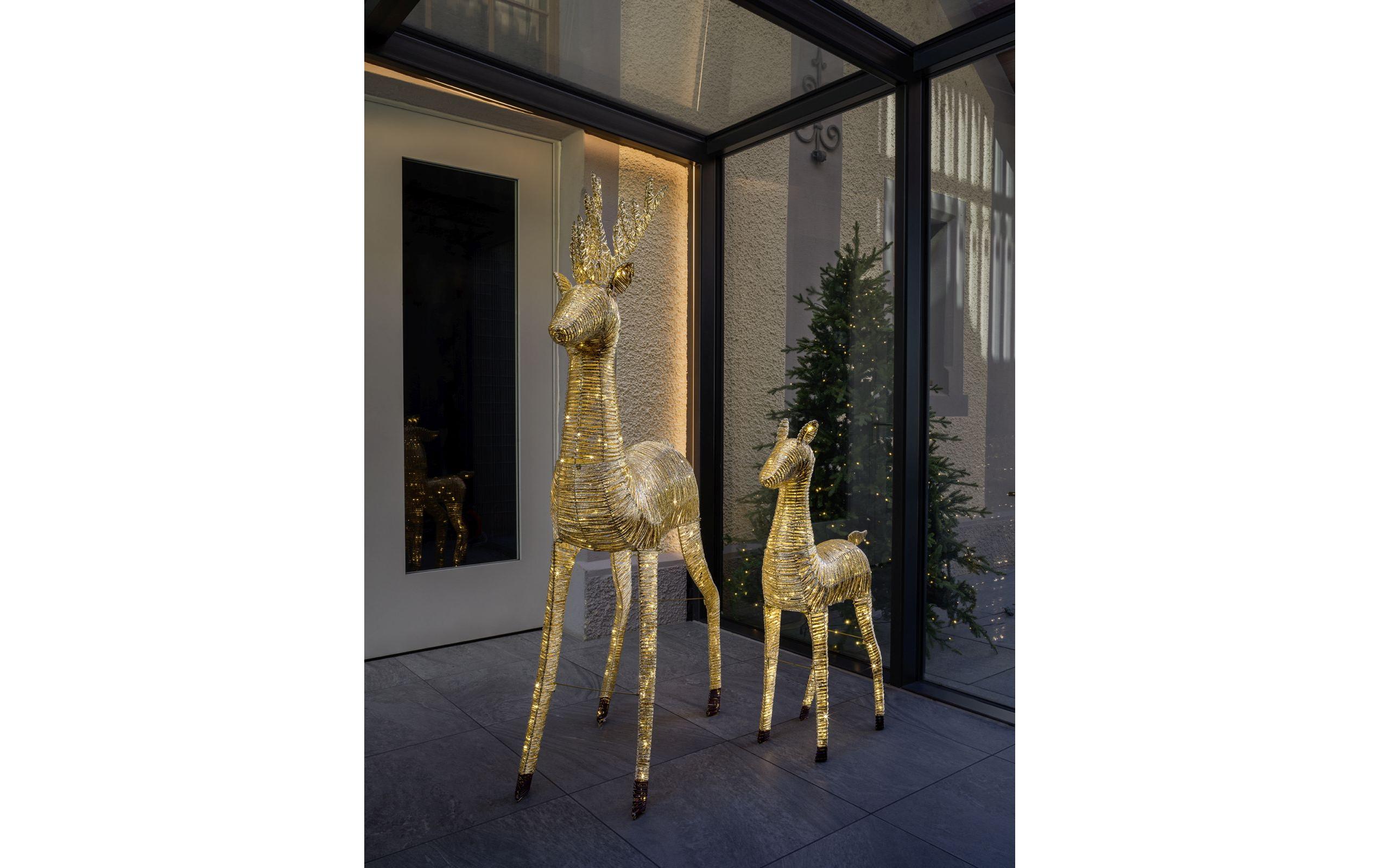 1920352_3 - Mediatech STT LED Gold reindeer 180 225LED ww, 82x37x180cm