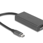Delock USB-C Adapter zu HDMI/DP 8K, Combo mit HDR Funktion Aluminium